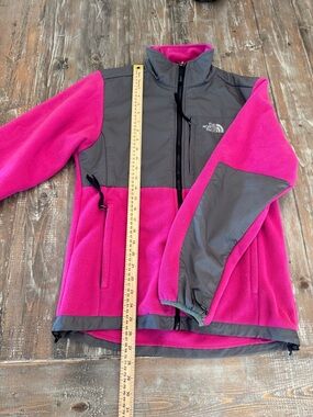 The North Face Hot Pink and Gray Fleece Jacket